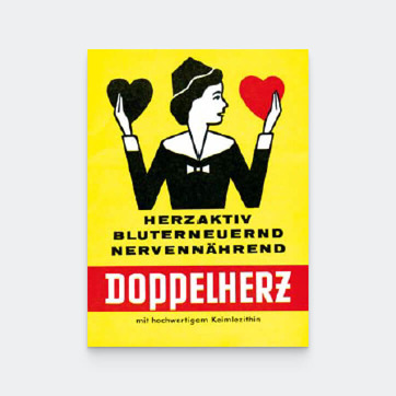 Historisches Plakat Doppelherz